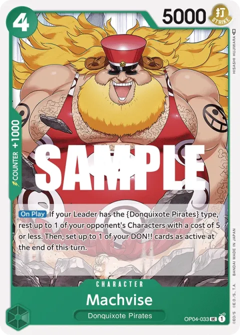 Carte One Piece Machvise OP04-033, extension Kingdoms of Intrigue (sortie anglaise)