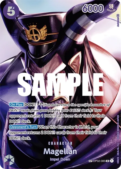 Carte One Piece Magellan OP02-085 · parallèle 2, extension Kingdoms of Intrigue (sortie anglaise)