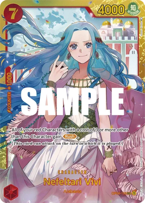 Carte One Piece Nefeltari Vivi OP04-118, extension Kingdoms of Intrigue (sortie anglaise)