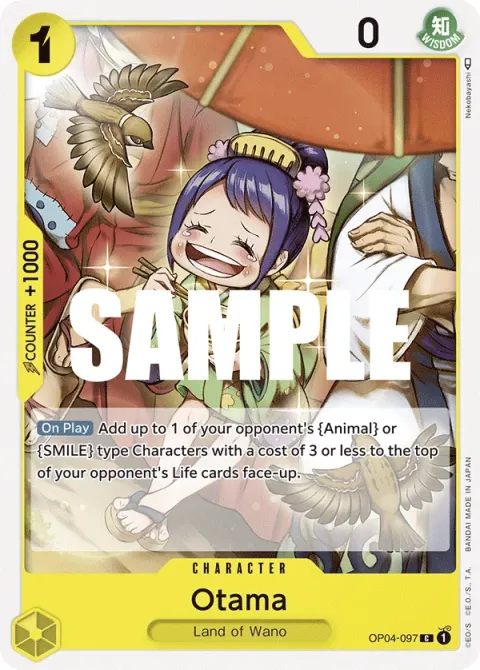 Carte One Piece Otama OP04-097, extension Kingdoms of Intrigue (sortie anglaise)