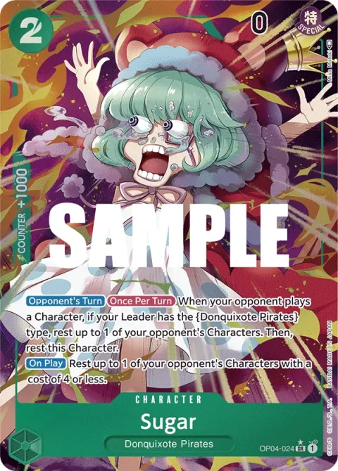 Carte One Piece Sugar OP04-024 · parallèle, extension Kingdoms of Intrigue (sortie anglaise)