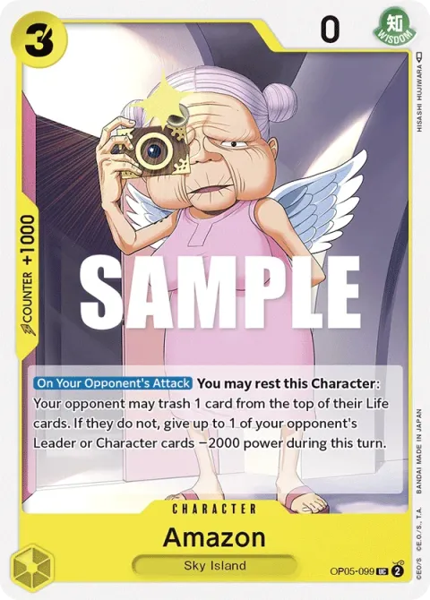 Carte One Piece Amazon OP05-099, extension Awakening of the New Era (sortie anglaise)