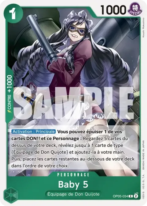 Carte One Piece Baby 5 OP05-034 · parallèle, extension Awakening of the New Era (sortie anglaise)