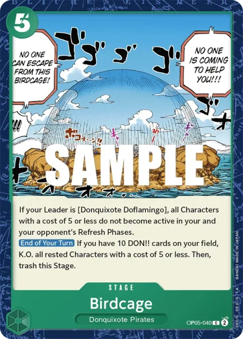 Carte One Piece Birdcage OP05-040, extension Awakening of the New Era (sortie anglaise)