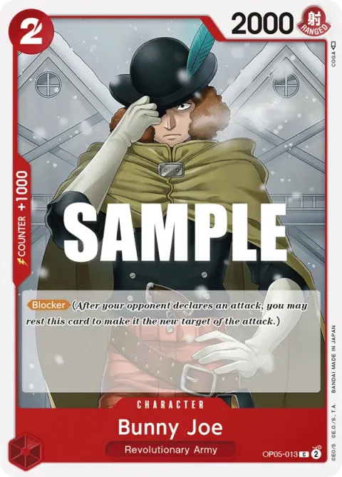 Carte One Piece Bunny Joe OP05-013, extension Awakening of the New Era (sortie anglaise)