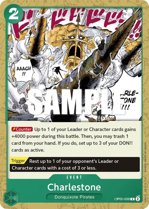 Carte One Piece Charlestone OP05-038, extension Awakening of the New Era (sortie anglaise)