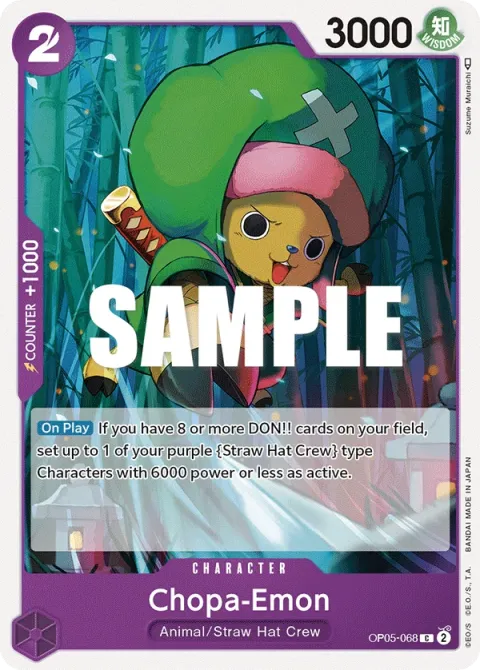Carte One Piece Chopa-Emon OP05-068, extension Awakening of the New Era (sortie anglaise)