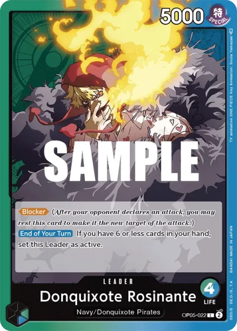 Carte One Piece Donquixote Rosinante OP05-022, extension Awakening of the New Era (sortie anglaise)