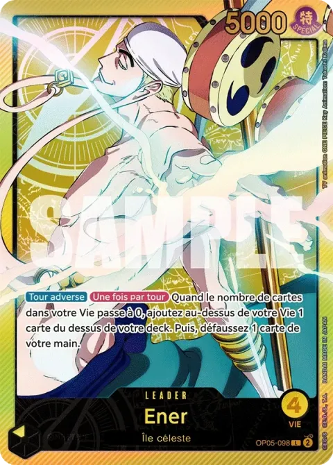 Carte One Piece Ener OP05-098 · parallèle, extension Awakening of the New Era (sortie anglaise)