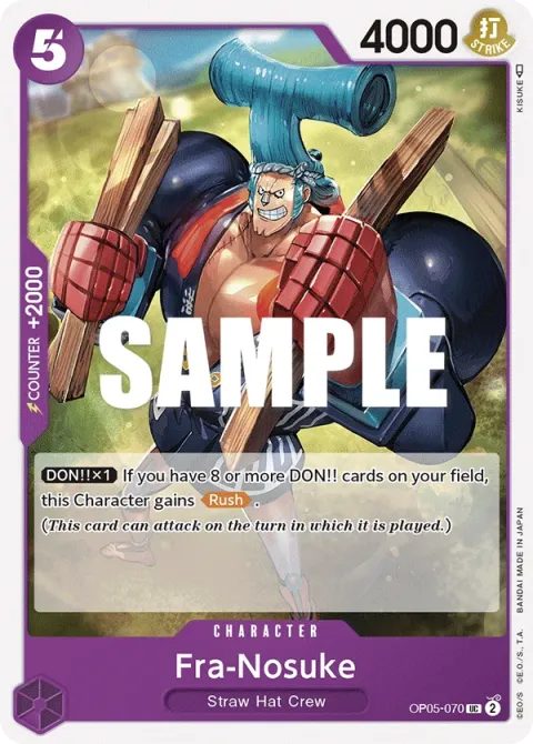 Carte One Piece Fra-Nosuke OP05-070, extension Awakening of the New Era (sortie anglaise)