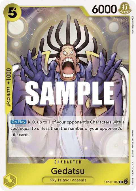 Carte One Piece Gedatsu OP05-102, extension Awakening of the New Era (sortie anglaise)