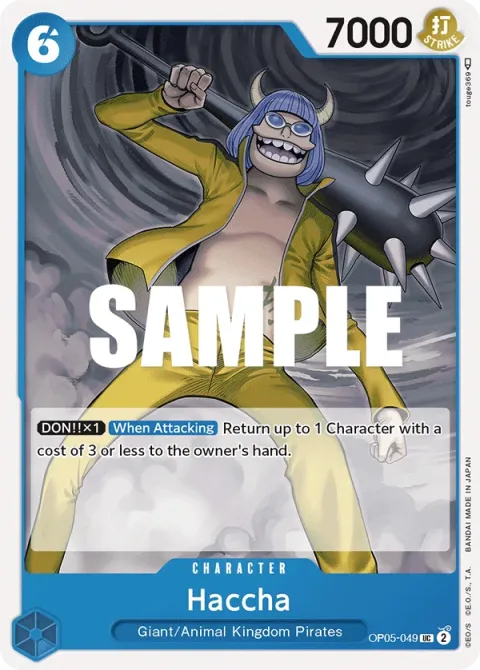 Carte One Piece Haccha OP05-049, extension Awakening of the New Era (sortie anglaise)