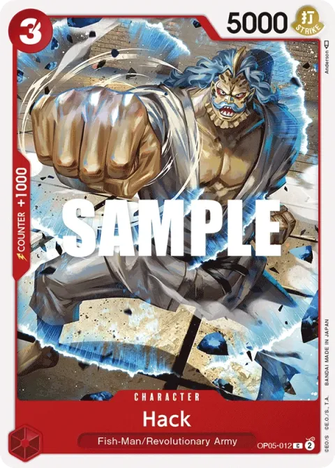 Carte One Piece Hack OP05-012, extension Awakening of the New Era (sortie anglaise)