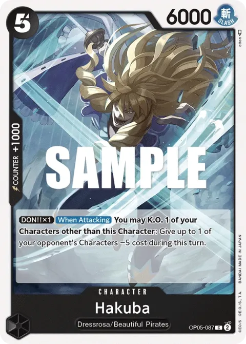 Carte One Piece Hakuba OP05-087, extension Awakening of the New Era (sortie anglaise)