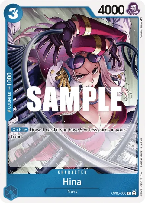 Carte One Piece Hina OP05-050, extension Awakening of the New Era (sortie anglaise)