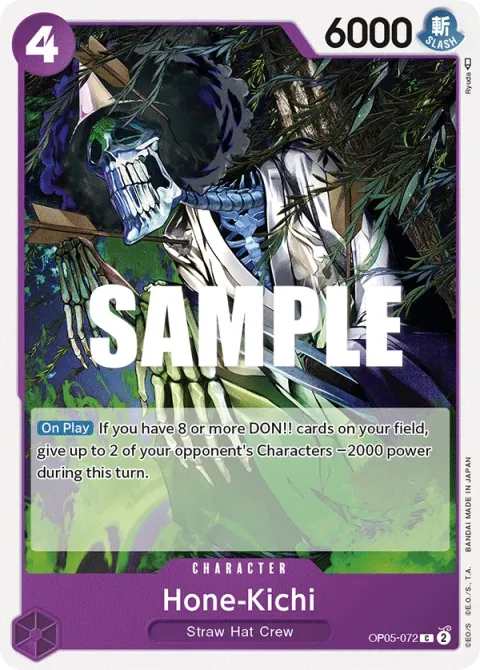 Carte One Piece Hone-Kichi OP05-072, extension Awakening of the New Era (sortie anglaise)