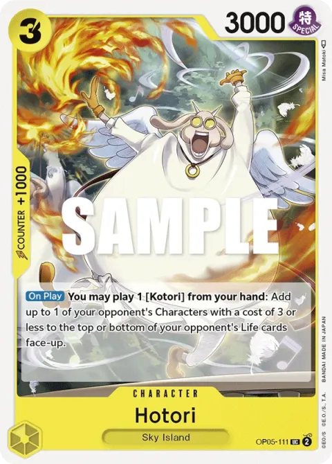 Carte One Piece Hotori OP05-111, extension Awakening of the New Era (sortie anglaise)