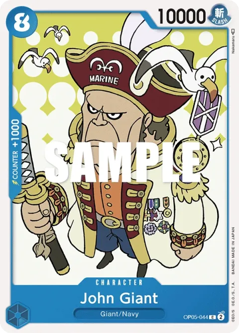Carte One Piece John Giant OP05-044, extension Awakening of the New Era (sortie anglaise)