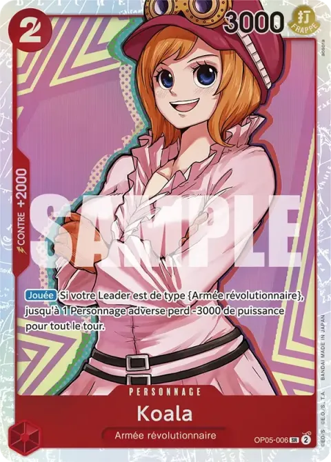 Carte One Piece Koala OP05-006 · parallèle, extension Awakening of the New Era (sortie anglaise)