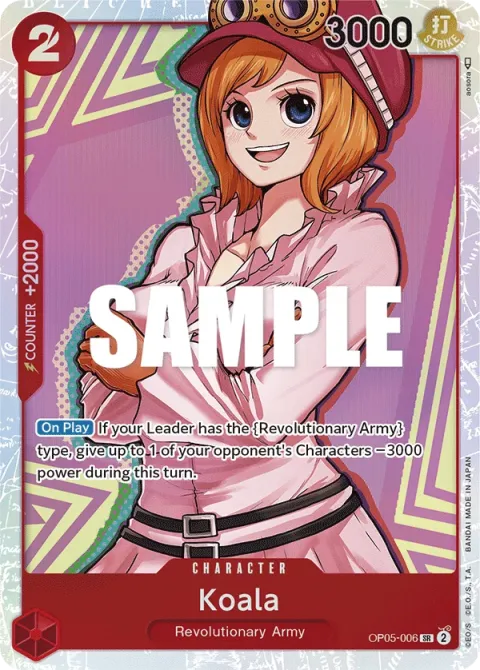 Carte One Piece Koala OP05-006, extension Awakening of the New Era (sortie anglaise)