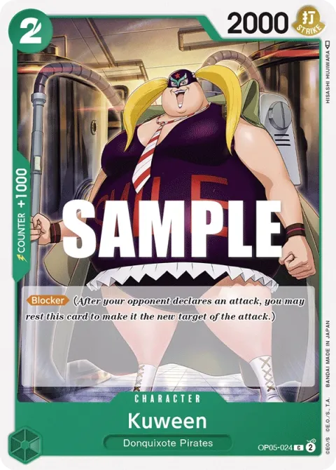 Carte One Piece Kuween OP05-024, extension Awakening of the New Era (sortie anglaise)