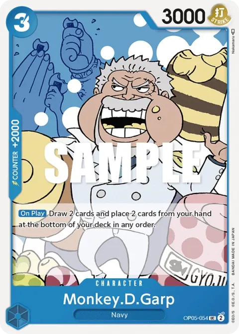 Carte One Piece Monkey.D.Garp OP05-054, extension Awakening of the New Era (sortie anglaise)