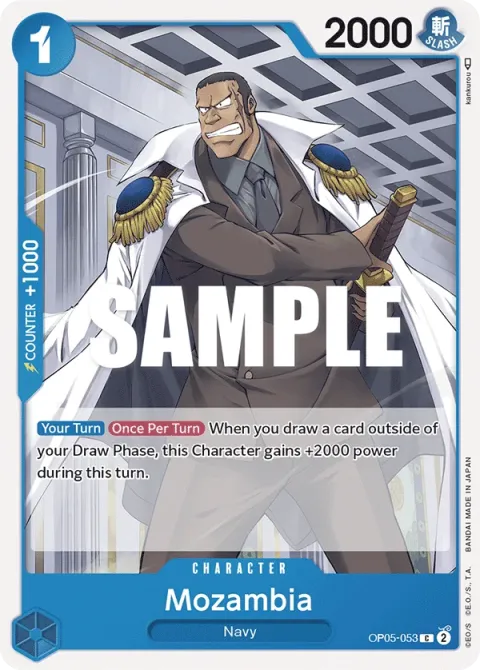 Carte One Piece Mozambia OP05-053, extension Awakening of the New Era (sortie anglaise)