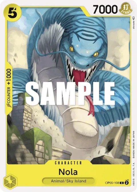 Carte One Piece Nola OP05-108, extension Awakening of the New Era (sortie anglaise)
