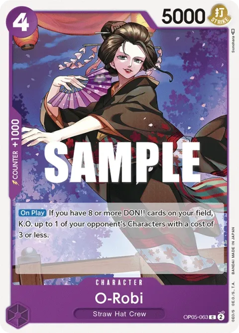 Carte One Piece O-Robi OP05-063, extension Awakening of the New Era (sortie anglaise)