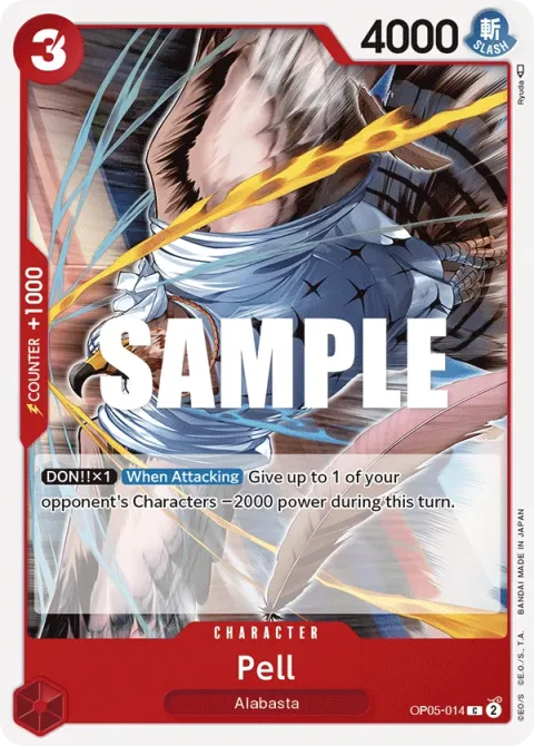 Carte One Piece Pell OP05-014, extension Awakening of the New Era (sortie anglaise)