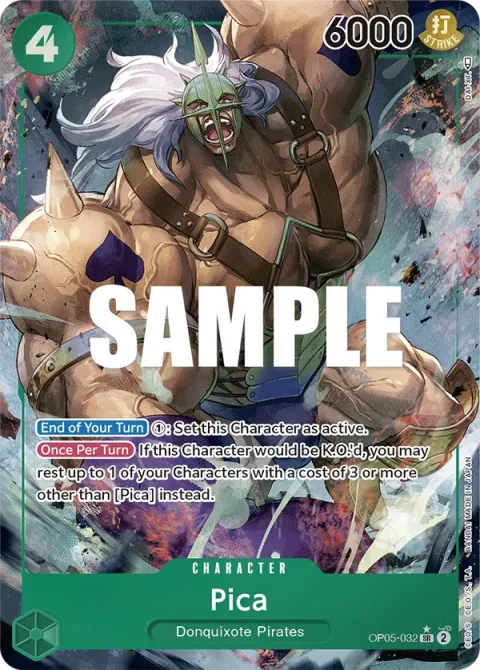 Carte One Piece Pica OP05-032 · parallèle, extension Awakening of the New Era (sortie anglaise)