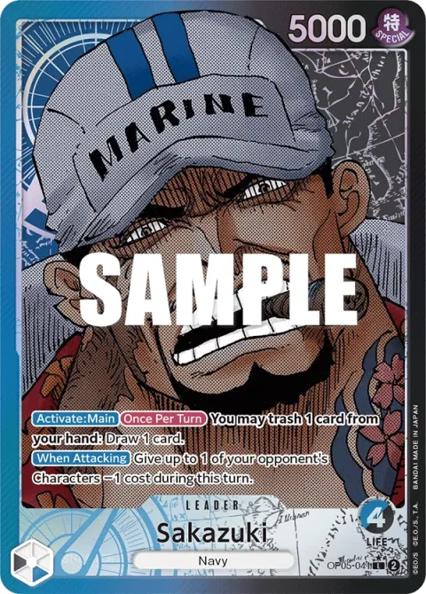 Carte One Piece Sakazuki OP05-041 · parallèle, extension Awakening of the New Era (sortie anglaise)