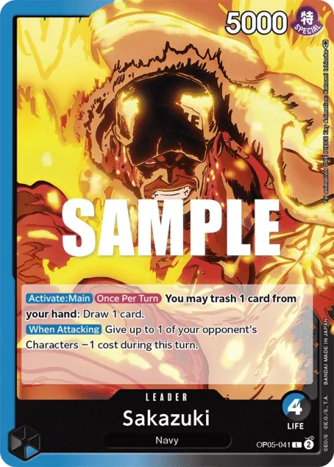 Carte One Piece Sakazuki OP05-041, extension Awakening of the New Era (sortie anglaise)