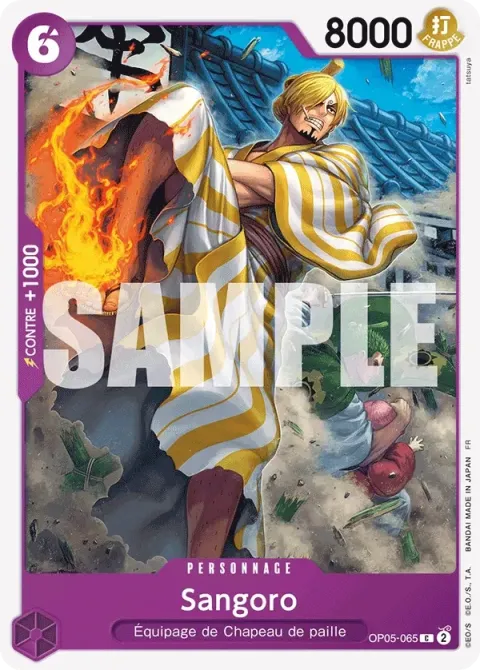 Carte One Piece Sangoro OP05-065, extension Awakening of the New Era (sortie anglaise)