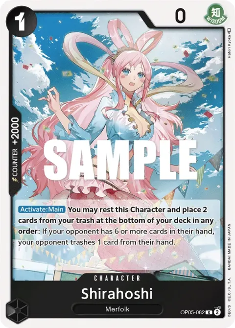 Carte One Piece Shirahoshi OP05-082, extension Awakening of the New Era (sortie anglaise)