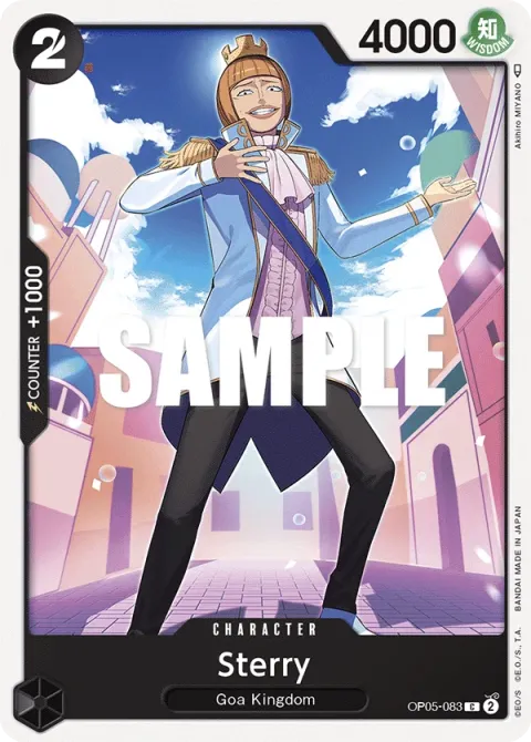 Carte One Piece Sterry OP05-083, extension Awakening of the New Era (sortie anglaise)
