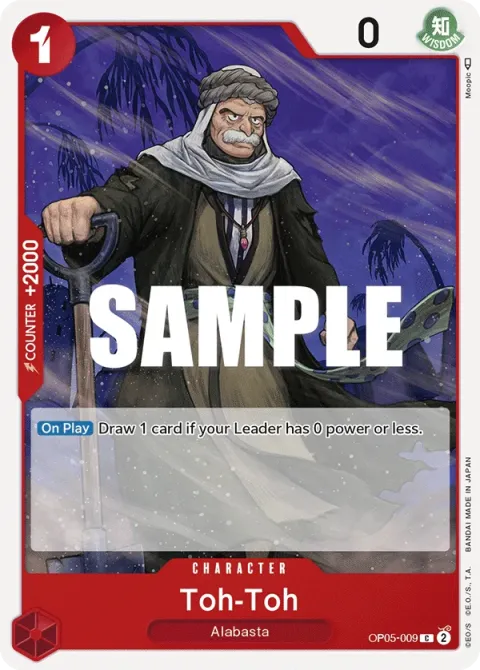Carte One Piece Toh-Toh OP05-009, extension Awakening of the New Era (sortie anglaise)