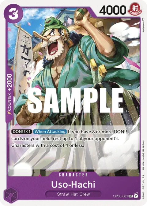 Carte One Piece Uso-Hachi OP05-061, extension Awakening of the New Era (sortie anglaise)
