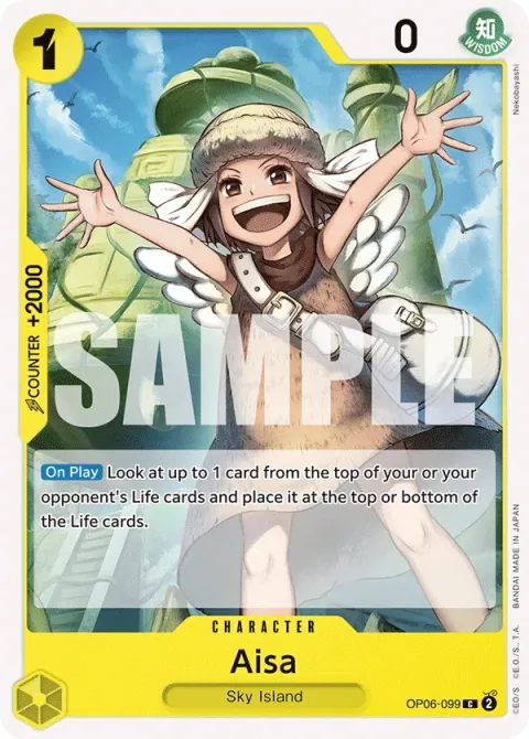Carte One Piece Aisa OP06-099, extension Wings of the Captain (sortie anglaise)