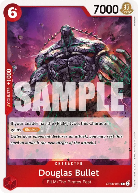 Carte One Piece Douglas Bullet OP06-010, extension Wings of the Captain (sortie anglaise)
