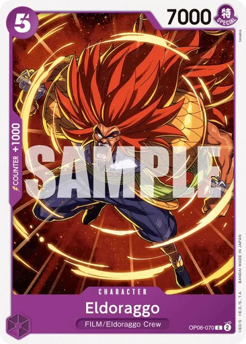 Carte One Piece Eldoraggo OP06-070, extension Wings of the Captain (sortie anglaise)