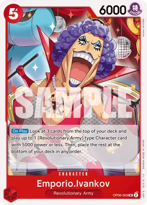 Carte One Piece Emporio.Ivankov OP06-003, extension Wings of the Captain (sortie anglaise)