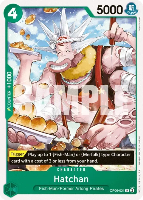 Carte One Piece Hatchan OP06-031, extension Wings of the Captain (sortie anglaise)