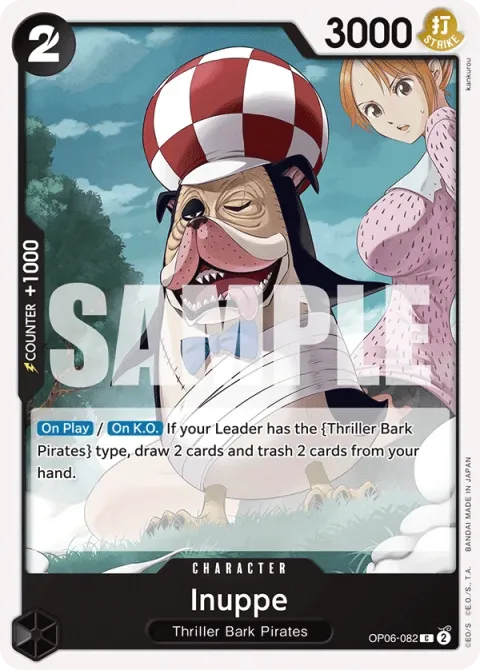 Carte One Piece Inuppe OP06-082, extension Wings of the Captain (sortie anglaise)