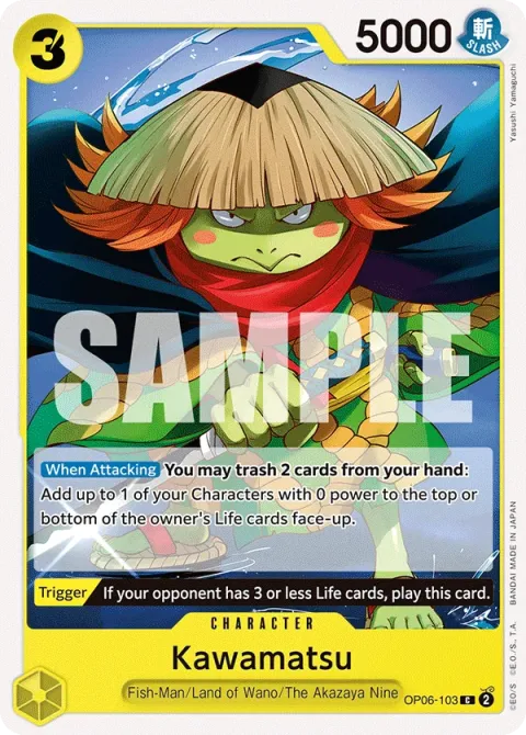 Carte One Piece Kawamatsu OP06-103, extension Wings of the Captain (sortie anglaise)