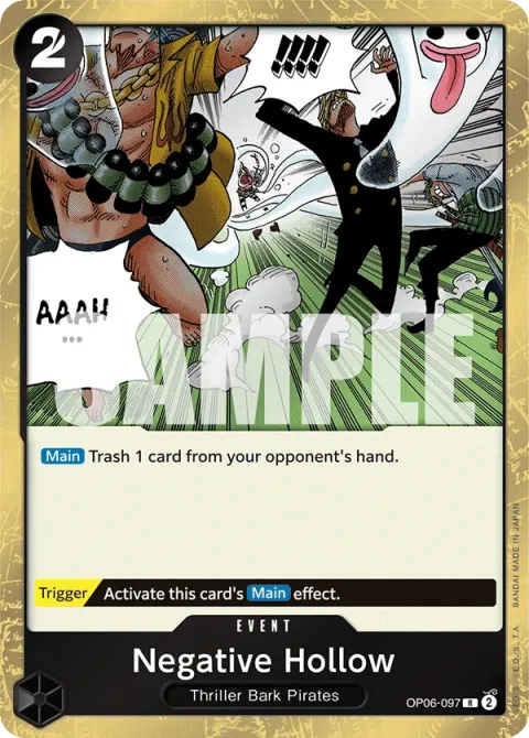 Carte One Piece Negative Hollow OP06-097, extension Wings of the Captain (sortie anglaise)