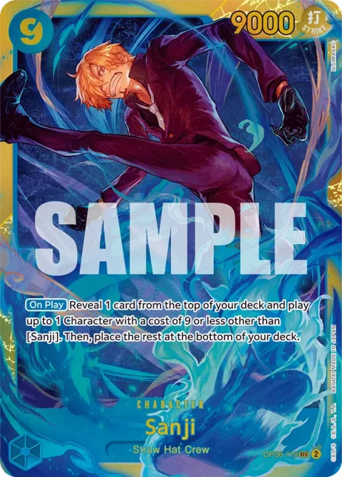 Carte One Piece Sanji OP06-119, extension Wings of the Captain (sortie anglaise)