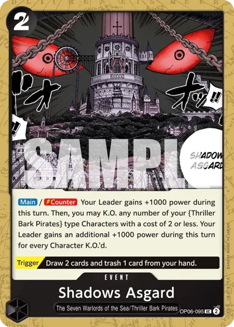 Carte One Piece Shadows Asgard OP06-095, extension Wings of the Captain (sortie anglaise)
