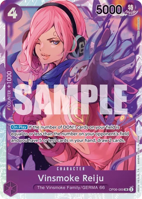 Carte One Piece Vinsmoke Reiju OP06-069, extension Wings of the Captain (sortie anglaise)