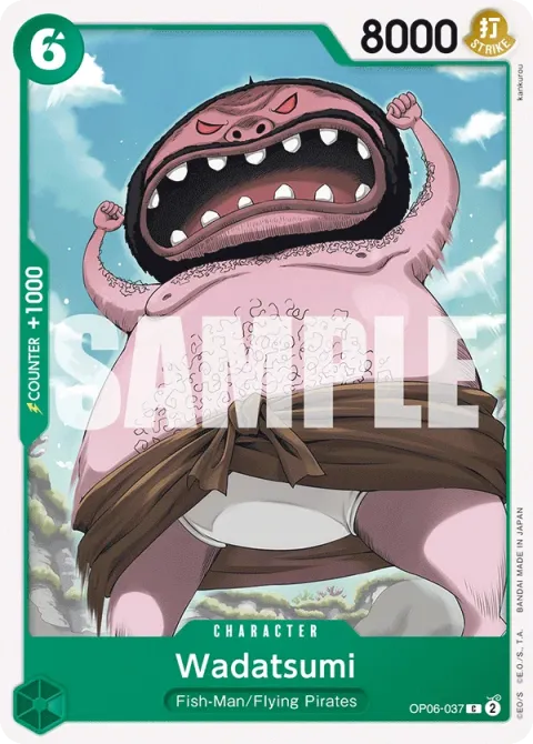 Carte One Piece Wadatsumi OP06-037, extension Wings of the Captain (sortie anglaise)